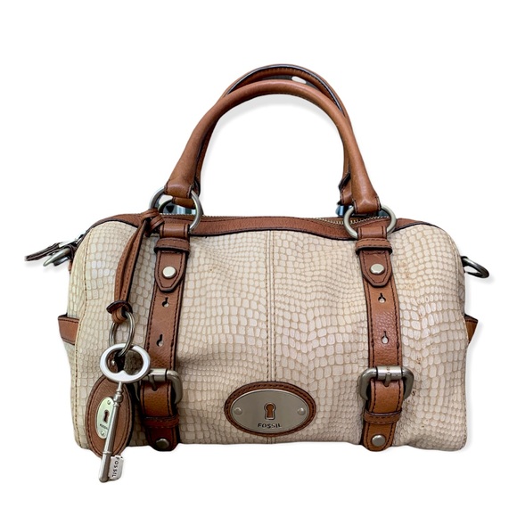 Fossil Bag Maddox Leather Embossed 